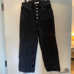 Abercrombie ankle button front jeans